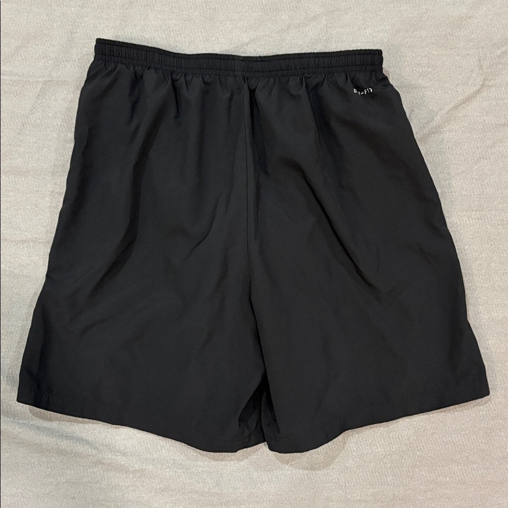Nike Men's Athletic Shorts Black with green accents - Picture 6 of 6